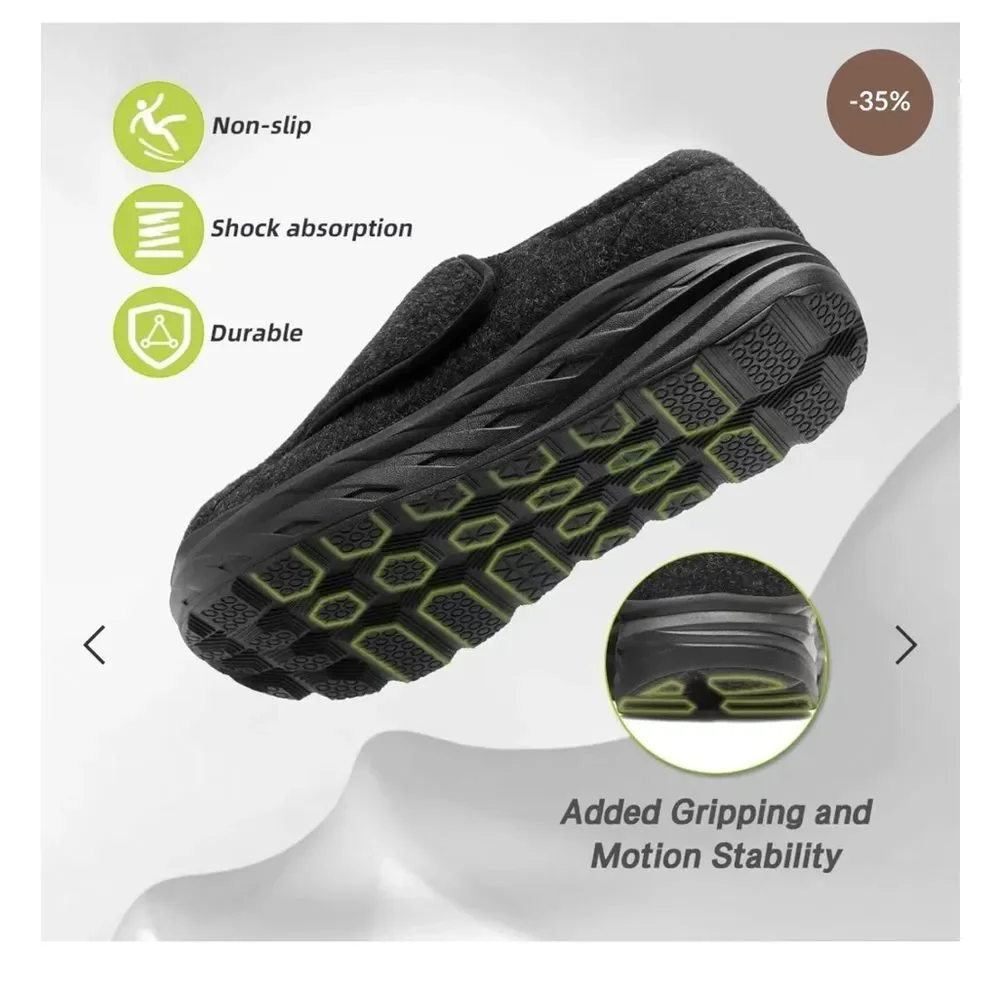(C5) OrthoComfoot Men's Wide Fit Diabetic Walking Shoes, Size 11